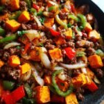One-Pan Ground Beef and Sweet Potato Delight