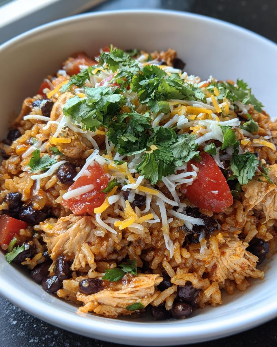 One Pot Chicken Burrito Bowl - detail 1