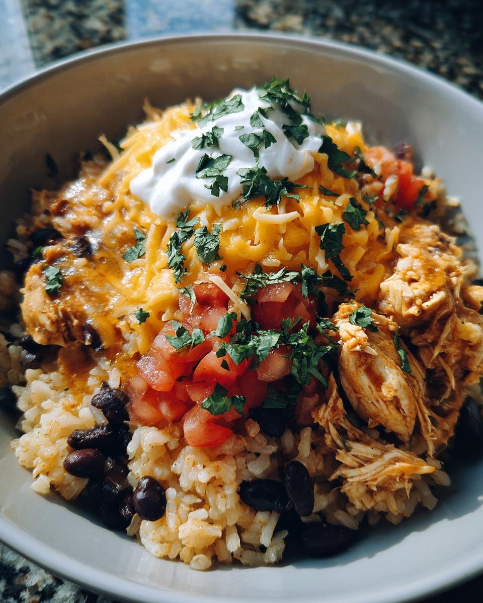 One Pot Chicken Burrito Bowl - detail 3