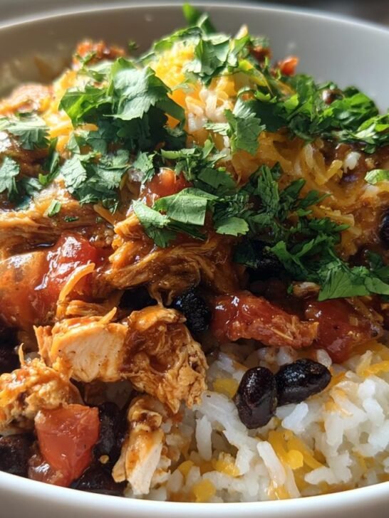 One Pot Chicken Burrito Bowl