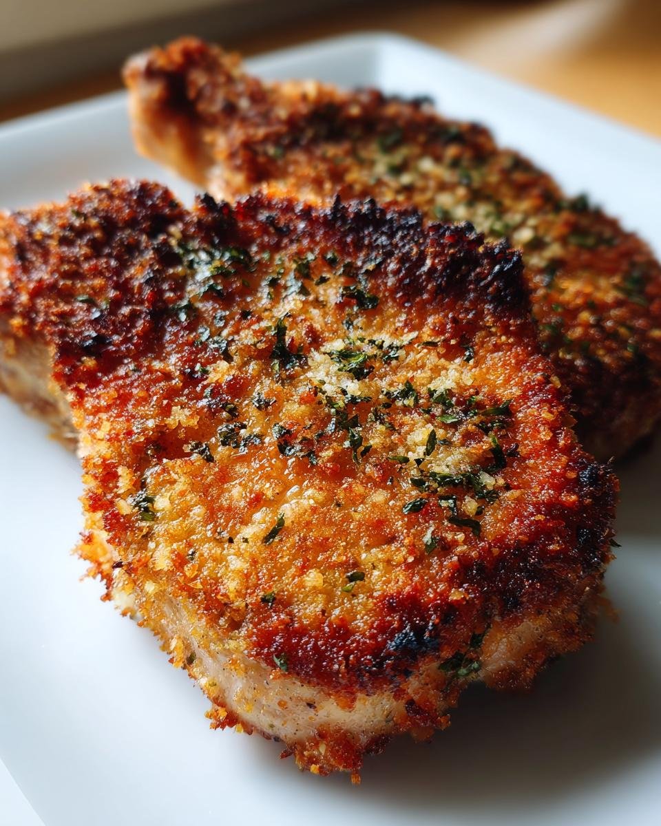 Parmesan Crusted Pork Chops - detail 2