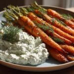 Roasted Carrots with Whipped Feta Dip