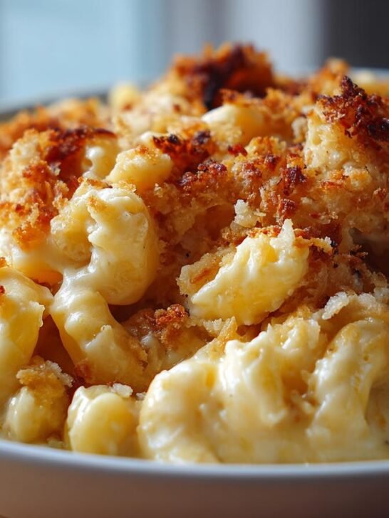 Slow Cooker Triple Cheesy Mac and Cheese