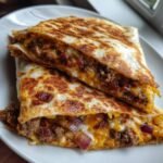 Smoky BBQ Bacon Cheeseburger Quesadillas