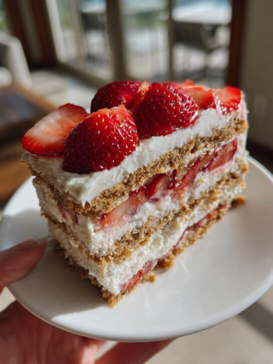 Strawberry Cream Cheese Icebox Cake